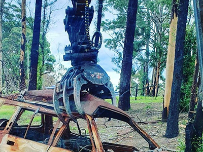 five finger grab for excavator